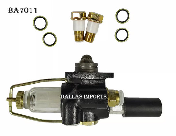 BA7011 - BOMBA ALIMENTADORA DE PISTÃO MERCEDES BENZ 1417-366LA EURO 2 L1319-VOLVO FL611-FIAT ALLIS FG95  ENTRADA / SAÍDA M14X1,5 ROLETE BAIXO