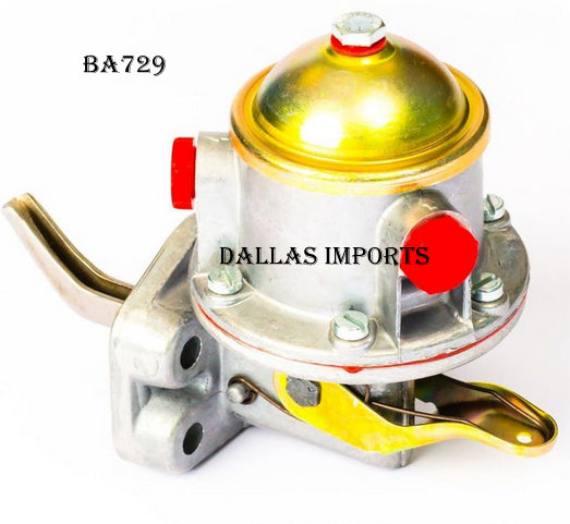 BA729 - BOMBA ALIMENTADORA MECÂNICA PERKINS 1006-1006-6T-6354-TQ20B6354 AGRÍCOLA - INDUSTRIAL -VEICULAR -MASSEY FERGUSON-MF296, 297, 299, 630, 640, 650, 660, 680, 3640, 9150, 5320, 5650 - (ENTRADA, SAÍDA 1/2’-20 UNF) TORRE PARAFUSADA