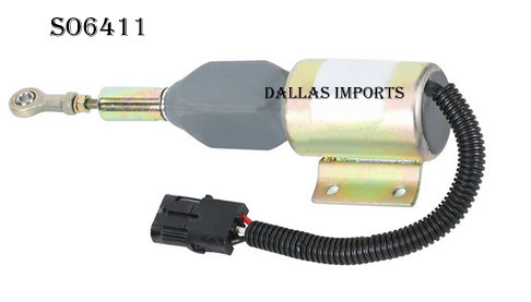 SO6411I2 - SOLENÓIDE DE PARADA 12V CUMMINS - HITACHI - INDUSTRIAL -